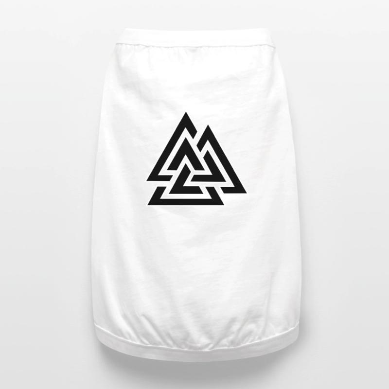 Triangular intertwined pattern Premium Organic Dog T-Shirt