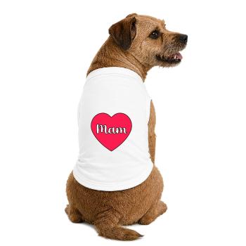 Mama Hart - Premium Organic Hunde-T-Shirt - Weiß - Hinten