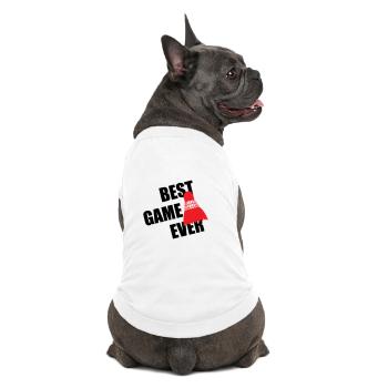Badminton Best Game Ever - T-shirt bio premium pour chien - blanc - Dos