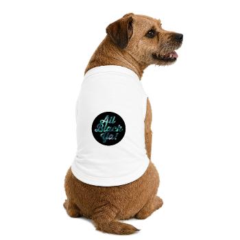 All Black Ya Galaxy Glitter - Premium Organic Dog T-Shirt - white - Back