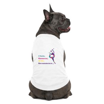 Chute-_Ramasse-_Recommence-- - T-shirt bio premium pour chien - blanc - Dos