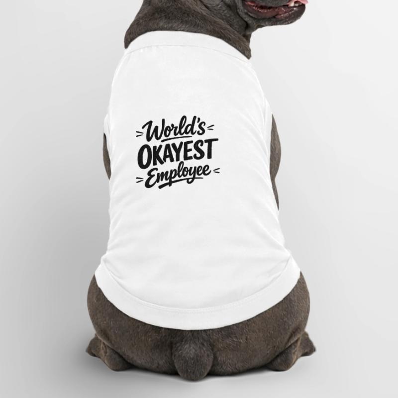L’employé le plus correct du monde, Chef Mitarbeiter T-shirt bio premium pour chien