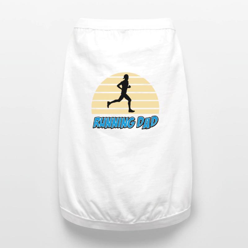 Running dad T-shirt bio premium pour chien