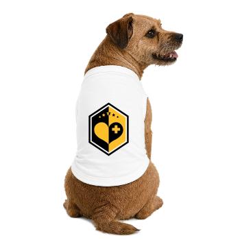 docteur / médecin / cardiologie / cardiologue - T-shirt bio premium pour chien - blanc - Dos