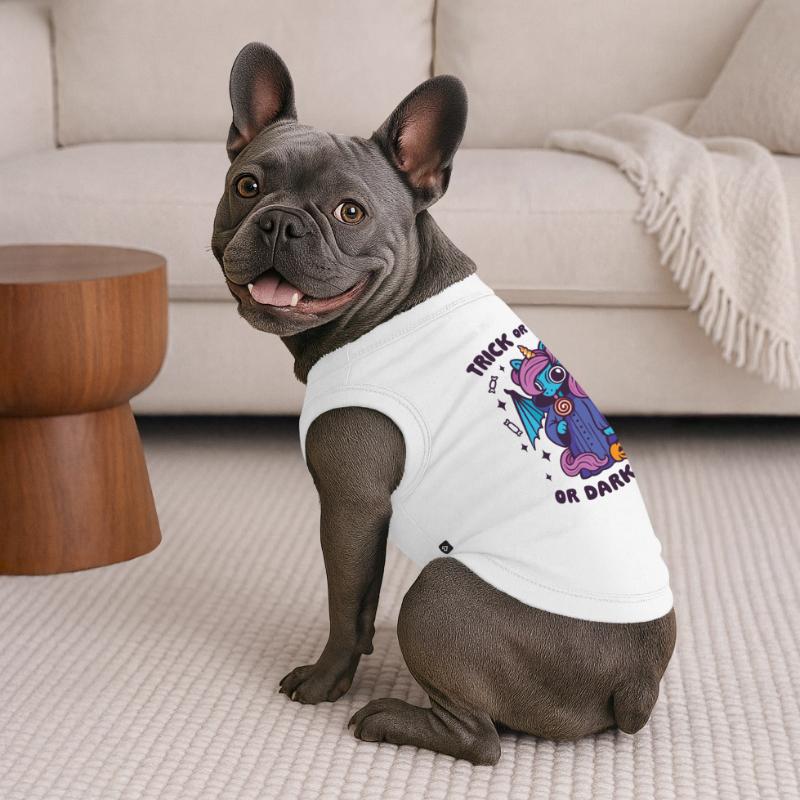 Dark Candy Unicorn - Süßes oder Saures oder Dunkelheit Premium Organic Hunde-T-Shirt
