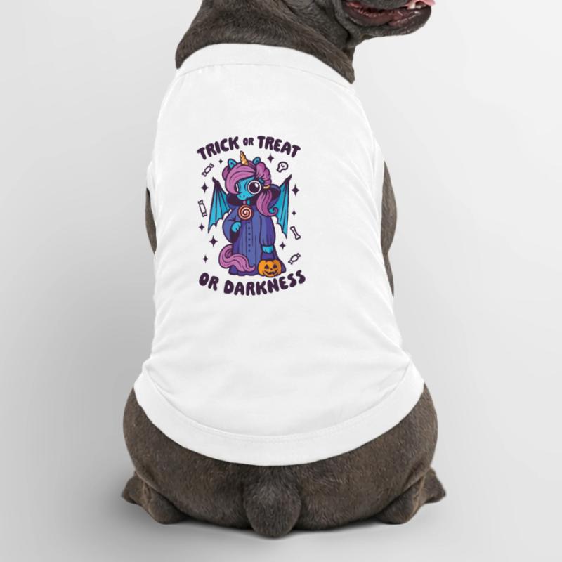 Dark Candy Unicorn - Süßes oder Saures oder Dunkelheit Premium Organic Hunde-T-Shirt