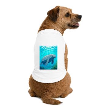 Sanfter Riese des ruhigen Wassers, Symbol des Friedens - Premium Organic Hunde-T-Shirt - Weiß - Hinten