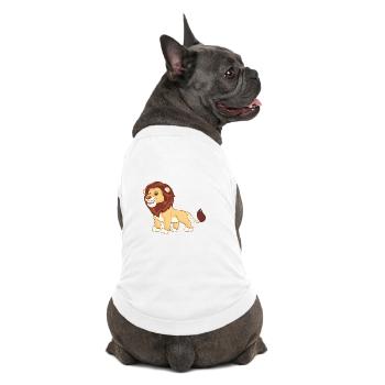 Un lion magnifique - T-shirt bio premium pour chien - blanc - Dos