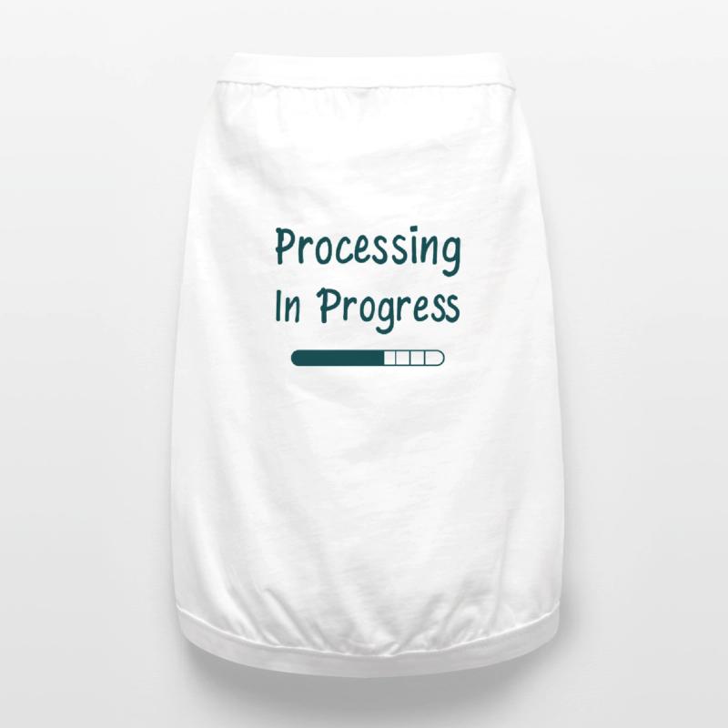 Processing In Progress Loading Bar Statement Premium Organic Dog T-Shirt