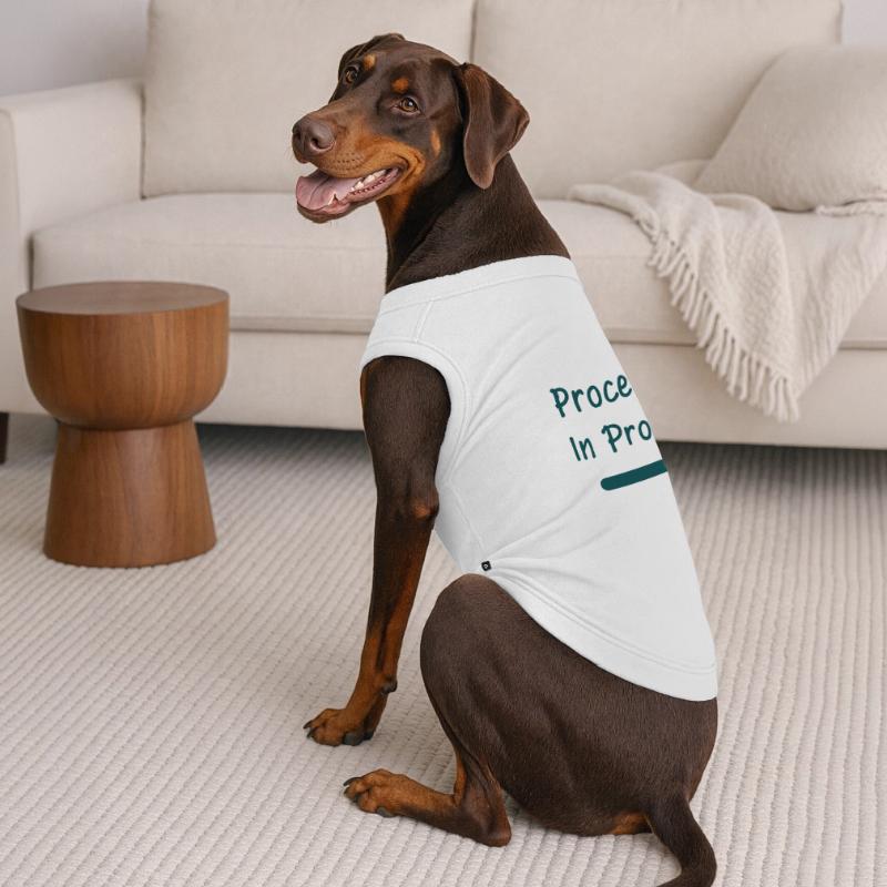 Processing In Progress Loading Bar Statement Premium Organic Dog T-Shirt