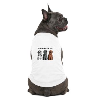 Terre-Neuve - T-shirt bio premium pour chien - blanc - Dos