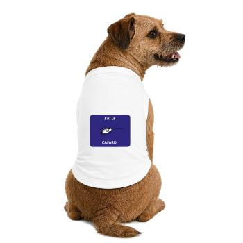 Ich fühle mich bergab - Premium Organic Hunde-T-Shirt - Weiß - Hinten