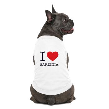 I LOVE SARDINIA Sardinien - Premium Organic Dog T-Shirt - white - Back