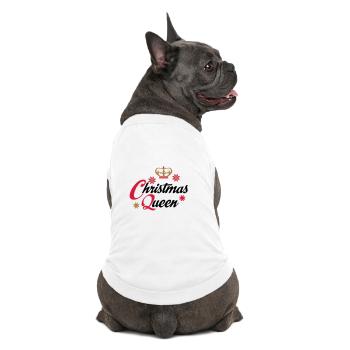 christmas queen - Premium Organic Hunde-T-Shirt - Weiß - Hinten
