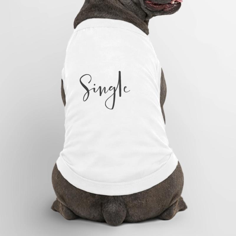 Simple – Conception de texte à déclaration cool T-shirt bio premium pour chien
