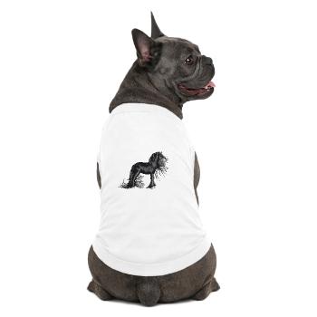 Süßes Friesenpferd - Premium Organic Hunde-T-Shirt - Weiß - Hinten