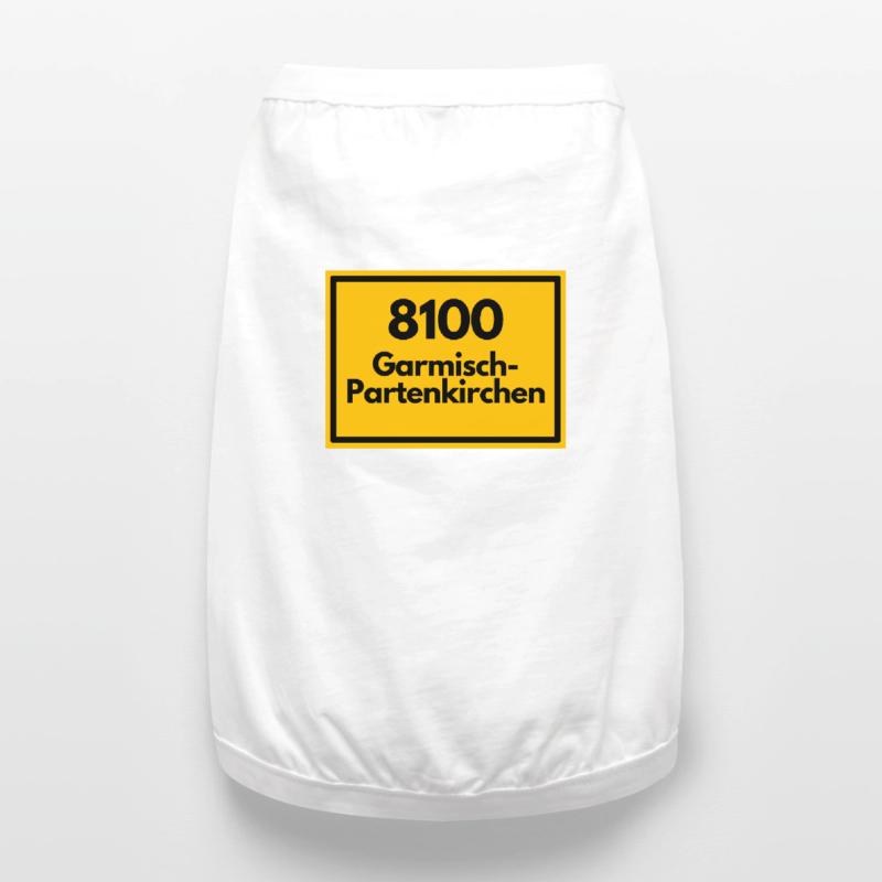OLD POSTCODE POSTCODE 8100 GARMISCH-PARTENKIRCHEN Premium Organic Dog T-Shirt
