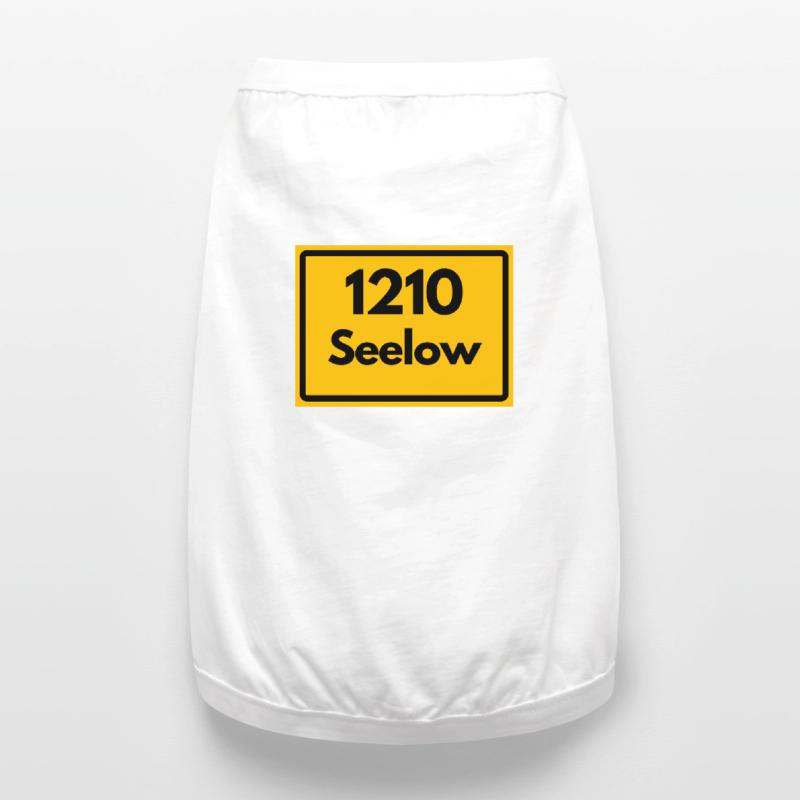 OLD POSTCODE POSTCODE RETRO 1210 SEELOW HEIMAT Premium Organic Dog T-Shirt