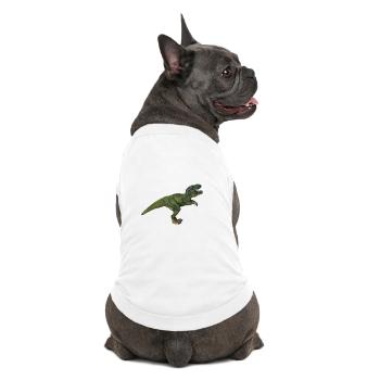 Tom T-Rex - Premium Organic Dog T-Shirt - white - Back