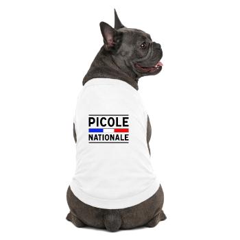 Picole Nationale nouveau design - T-shirt bio premium pour chien - blanc - Dos