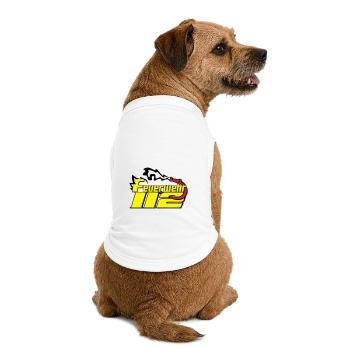 Freiwillige Feuerwehr , Shirt , Feuerwehr 112 (25) - Premium Organic Hunde-T-Shirt - Weiß - Hinten