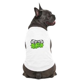 2 Frogs Couple Women Toad Funny In Love Cute - Premium Organic Dog T-Shirt - white - Back
