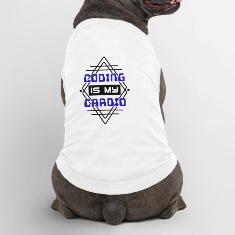 Cool Saying Développeur Coden Programmeur Code T-shirt bio premium pour chien