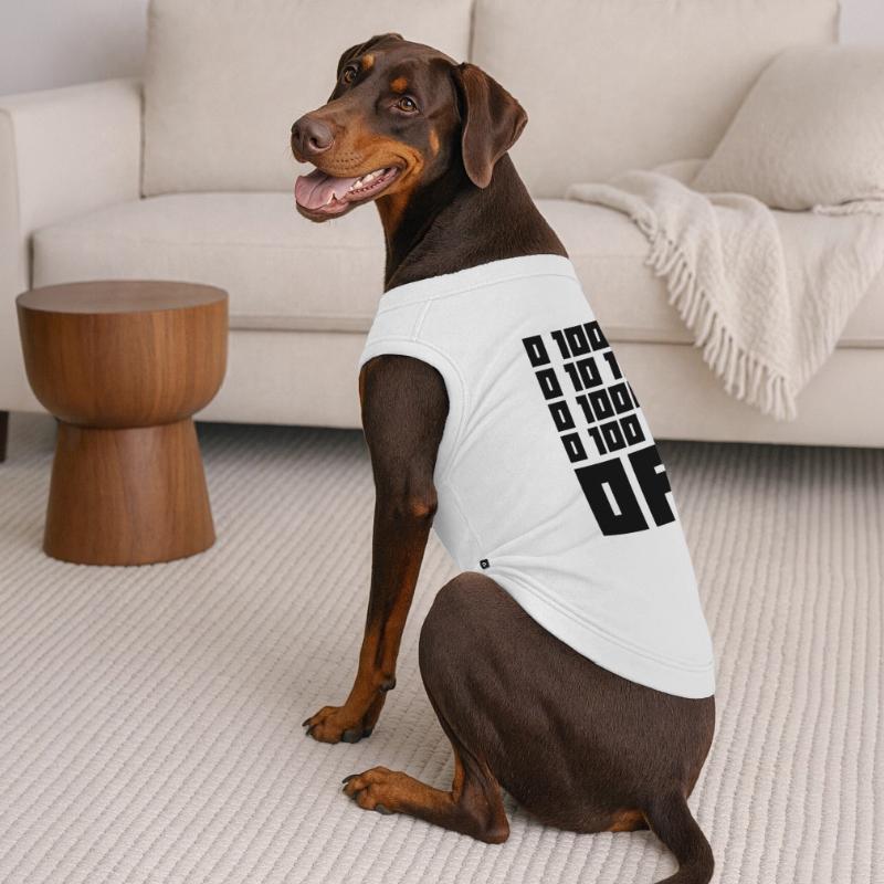 Binary Code F**k OFF – Nerd Humor & Geek Code Premium Organic Dog T-Shirt