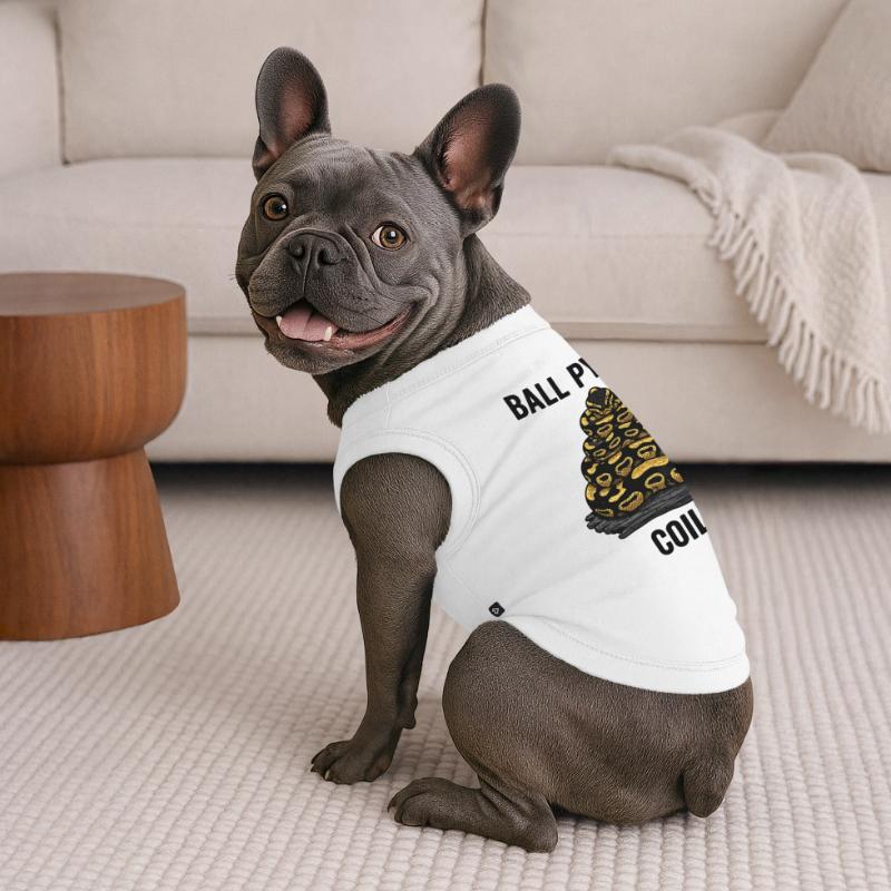 Python Royal Ball Python Coil Reptile Pyramide T-shirt bio premium pour chien