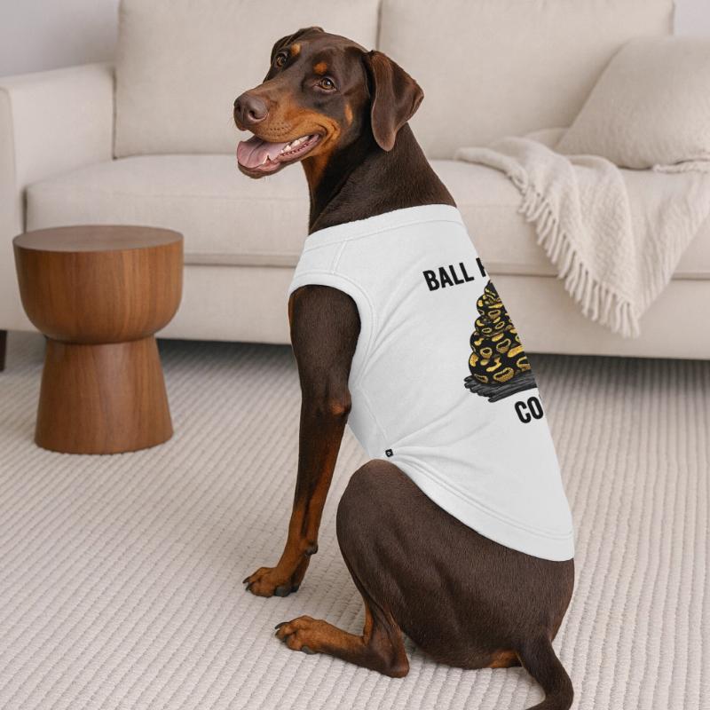 Python Royal Ball Python Coil Reptile Pyramide T-shirt bio premium pour chien