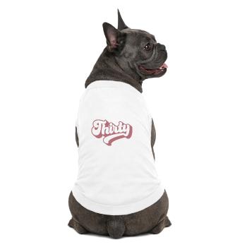 Trente 30e anniversaire pour les femmes de 30 ans - T-shirt bio premium pour chien - blanc - Dos
