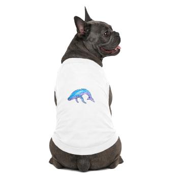 Humpback Whale Watercolor - Premium Organic Dog T-Shirt - white - Back