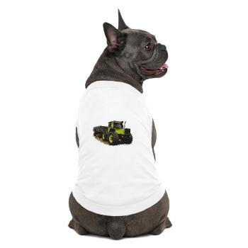 MB trac 1600 turbo avec remorque - T-shirt bio premium pour chien - blanc - Dos