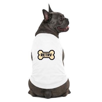 Hundeknochen Retriever Golden Labrador Hund - Premium Organic Hunde-T-Shirt - Weiß - Hinten