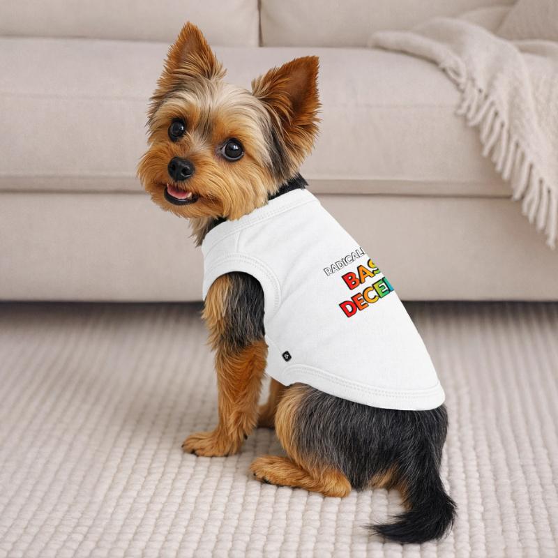 Radicalized By Basic Decency Premium Organic Dog T-Shirt