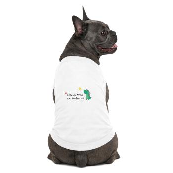 Failed as a Person – I'm a Dinosaur Now - Premium Organic Dog T-Shirt - white - Back