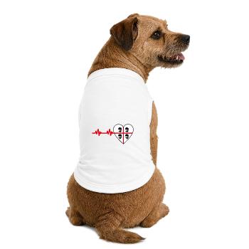 4 Mori Pouls masqué - T-shirt bio premium pour chien - blanc - Dos