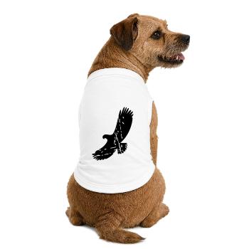 Adler - Premium Organic Hunde-T-Shirt - Weiß - Hinten