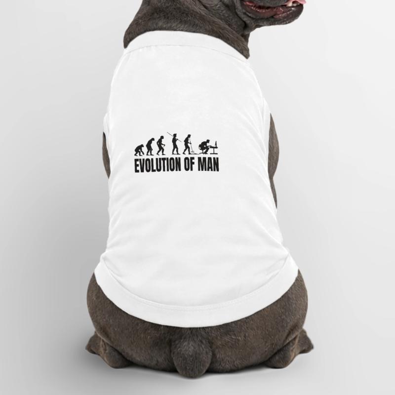 Programmierer Computerfreak Evolution Premium Organic Hunde-T-Shirt