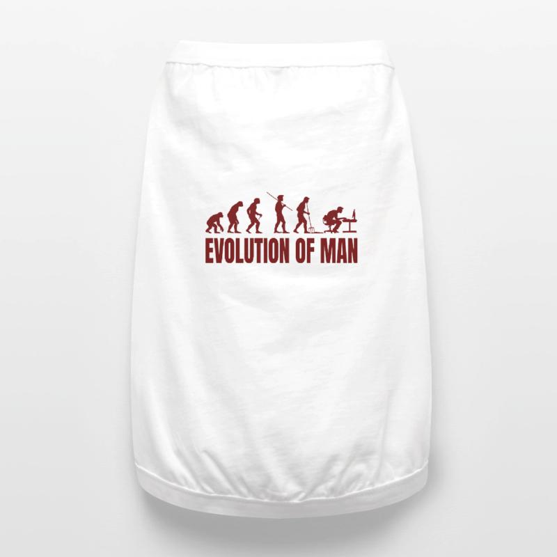 Computer PC Evolution Informatiker Programmierer Premium Organic Hunde-T-Shirt