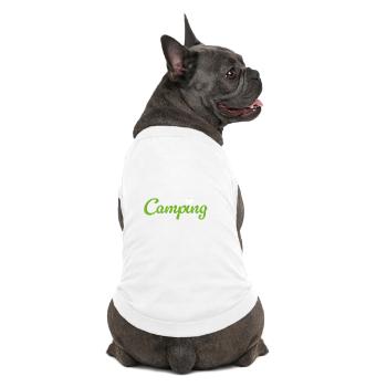 Camping Blume Camper Quotes Hobby Sommer Van Life - Premium Organic Hunde-T-Shirt - Weiß - Hinten