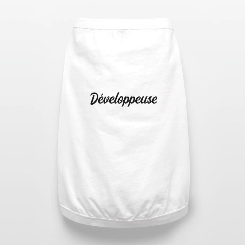 Développeuse Web Code Logiciel Application Tech T-shirt bio premium pour chien