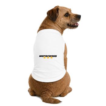 Motocross - Premium Organic Dog T-Shirt - white - Back