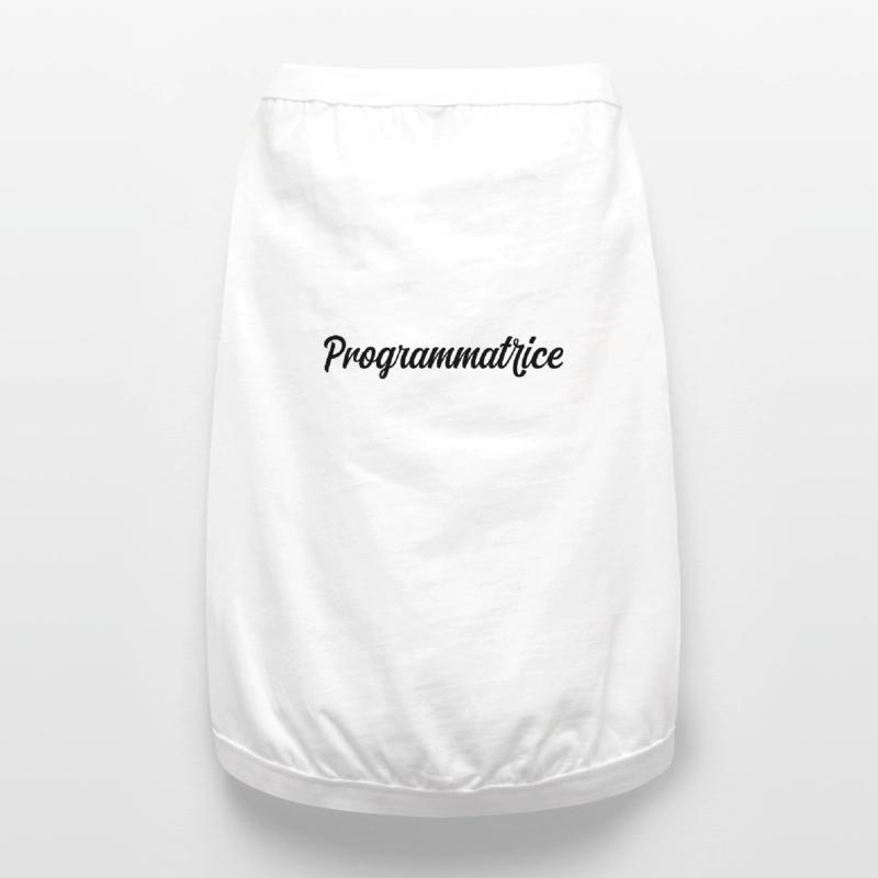 Programmatrice Informatique Code Développeuse Web T-shirt bio premium pour chien