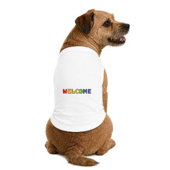 arc-en-ciel bienvenue CSD chemise LGBT lgbtqi queer - T-shirt bio premium pour chien - blanc - Dos