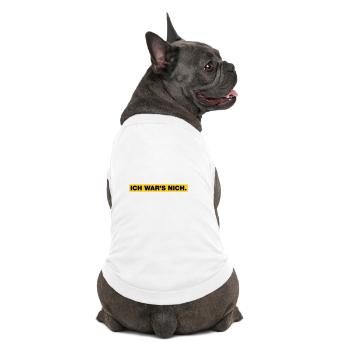Ich war’s nich... - Premium Organic Hunde-T-Shirt - Weiß - Hinten