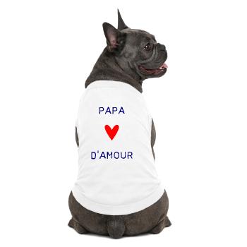 BONNE FÊTE PAPA. PAPA. FÊTE DES PÈRES. PÈRE - T-shirt bio premium pour chien - blanc - Dos