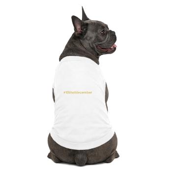 born on December 15 Birthday birthday - Premium Organic Dog T-Shirt - white - Back