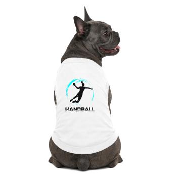 Handball - T-shirt bio premium pour chien - blanc - Dos