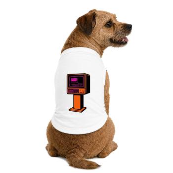 Rétro Future TV - T-shirt bio premium pour chien - blanc - Dos